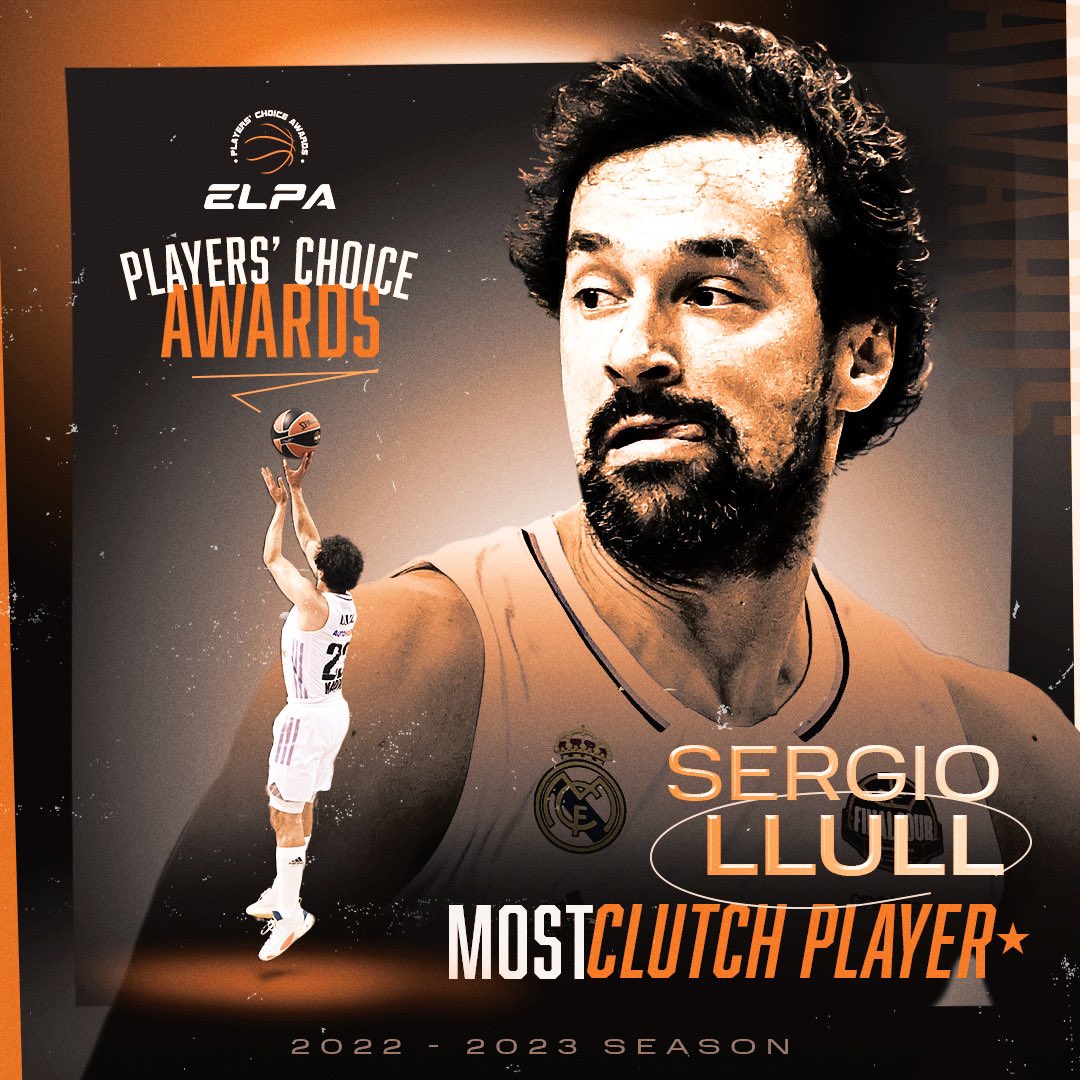 Sergio Llull earns the 'Most Clutch Player' award from the rest of the Players
