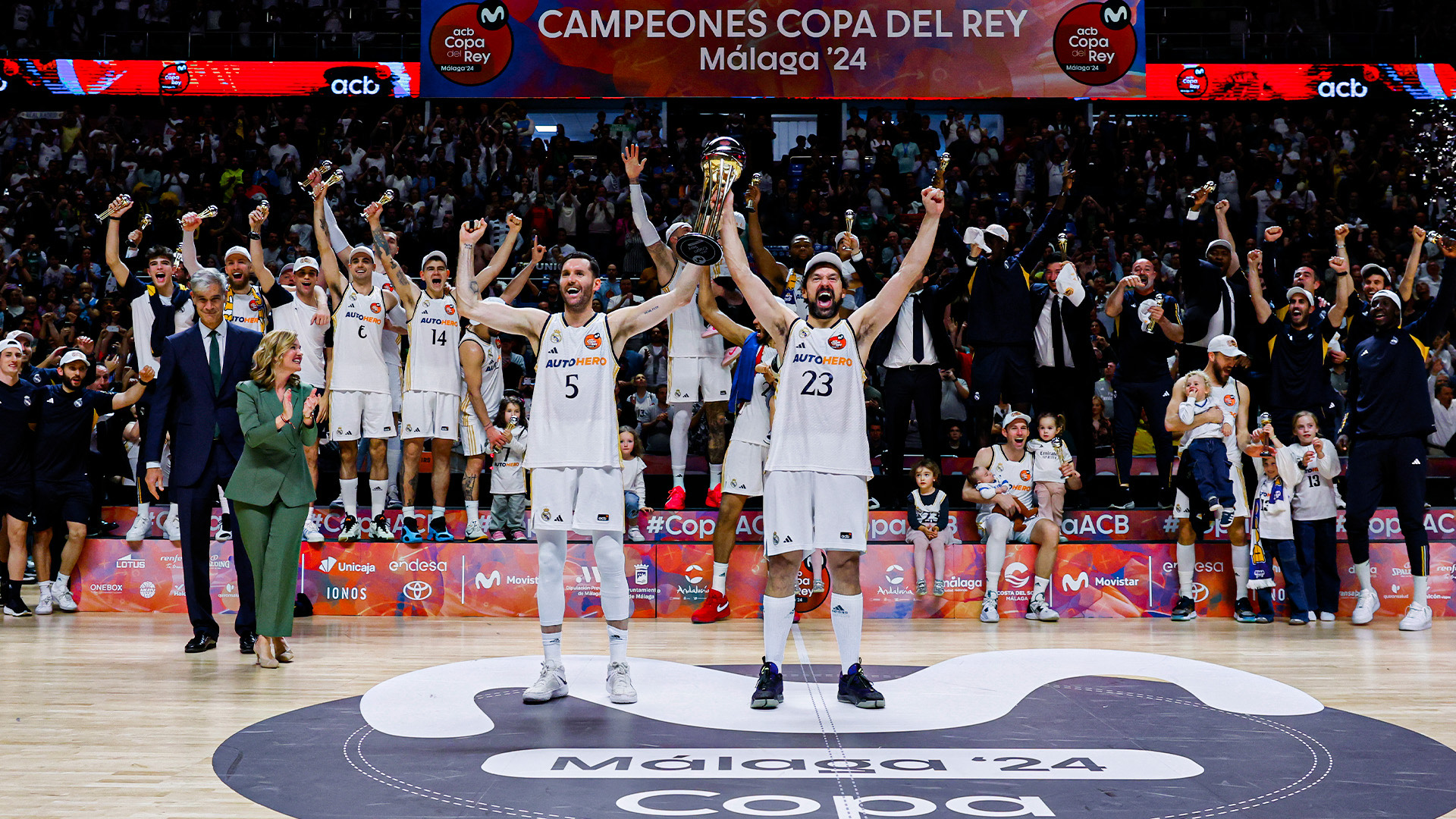 Real Madrid wins the Copa del Rey against FC Barcelona
